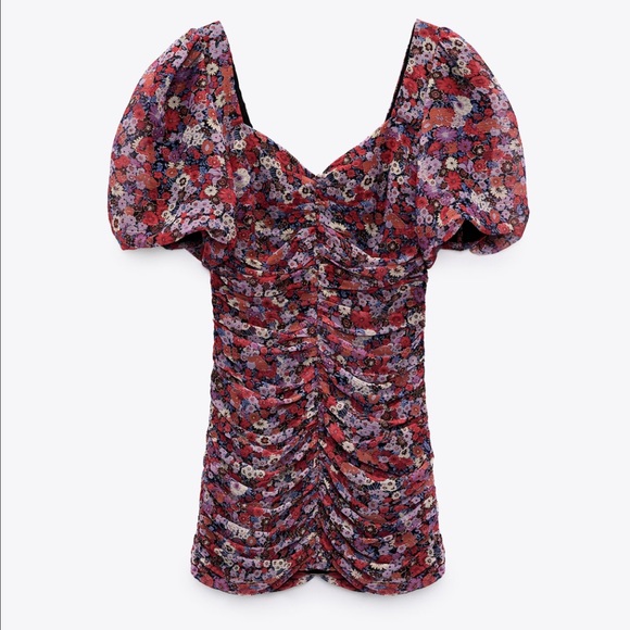 Zara Floral Mini Dress | Small & Medium (Available) - Picture 4 of 5